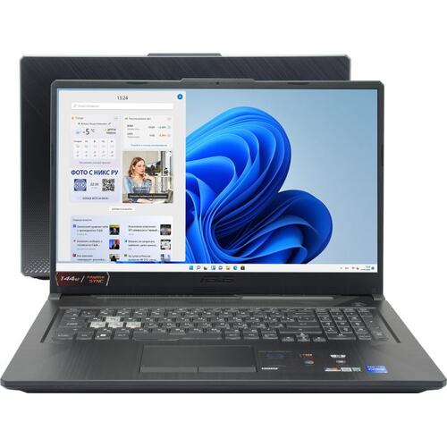 Ноутбук ASUS TUF Gaming F17 FX706HEB-HX157W <90NR0714-M002R0> (Intel Core i5 11400H, 16 ГБ, 512 Гб SSD, GeForce<sup>®</sup> RTX 3050 Ti (128 бит), WiFi, Bluetooth, Win11, 17")