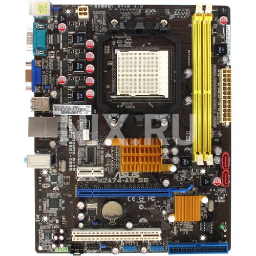 Материнская Плата Socket AM3 ASUS M2A74-AM SE/C/SI 2DDR2 MicroATX.