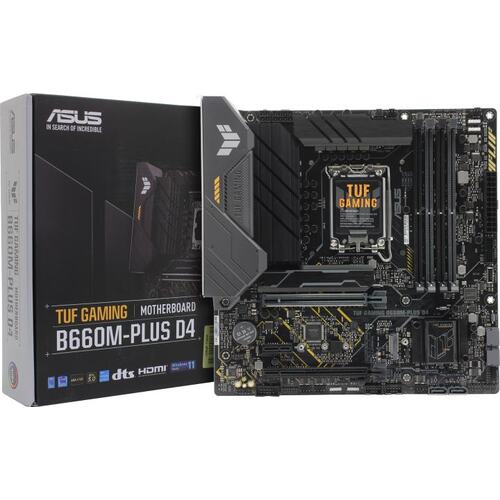 Материнская плата Socket LGA1700 ASUS TUF GAMING B660M-PLUS D4 4DDR4 MicroATX