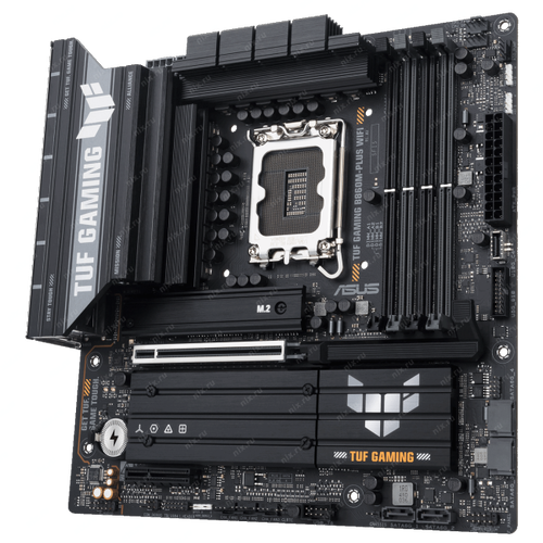 ASUS TUF GAMING B860M-PLUS WIFI (RTL) LGA1851 <B860> PCI-E HDMI+DP 2.5GbLAN+WiFi+BT SATA MicroATX 4DDR5