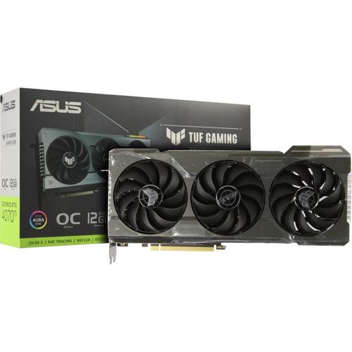 Игровая видеокарта ASUS TUF Gaming TUF-RTX4070TI-O12G-GAMING GeForce<sup>®</sup> RTX 4070 Ti 12 Гб GDDR6X
