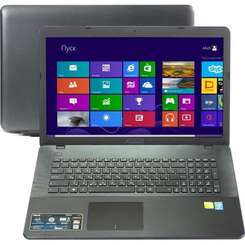 Ноутбук ASUS X751LD <X751LD-TY003H> (Intel Core i5 4200U, 8 ГБ, 750 Гб HDD, GeForce<sup>®</sup> 820M (64 бита), WiFi, Bluetooth, Win8, 17")