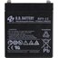 Аккумулятор для ИБП (батарея для UPS) B.B. Battery BP5-12 12В 5 Ач, вид спереди