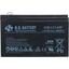 Аккумулятор для ИБП (батарея для UPS) B.B. Battery HR1234W 12В 7 Ач, вид спереди
