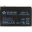 Аккумулятор для ИБП (батарея для UPS) B.B. Battery HR9-12 12В 9 Ач, вид спереди