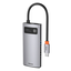 CAHUB-CY0G Концентратор Baseus USB Series 4 в 1 Type-C HUB Docking Station Серый, вид основной