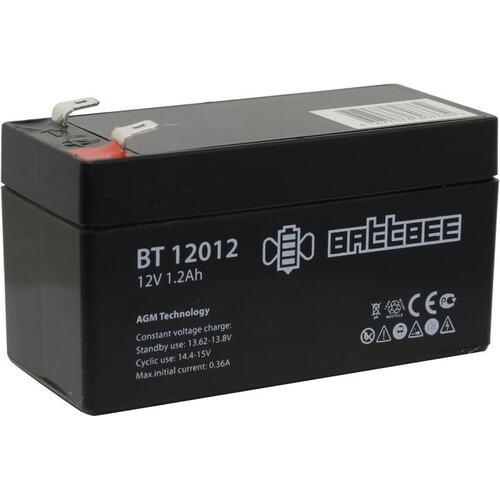 Аккумулятор для охранно-пожарных систем Battbee BT 12012 12В 1.2 Ач