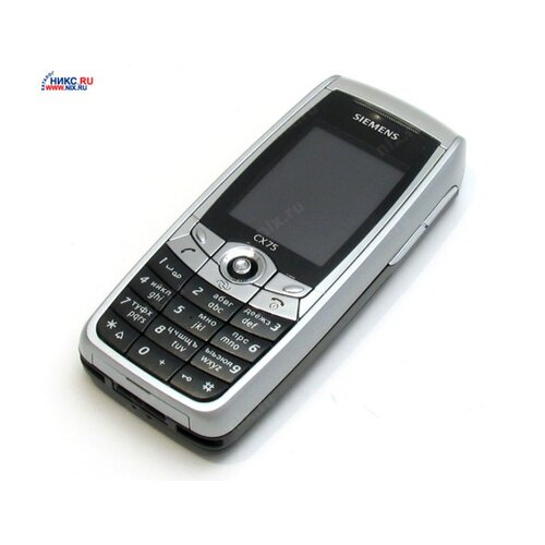 Siemens CX75 Velvet Black (900/1800/1900,LCD132x176@256k,GPRS+Bt,RS-MMC,внутр.ант,1.3Mpx,EMS,Li-Ion, 98г)
