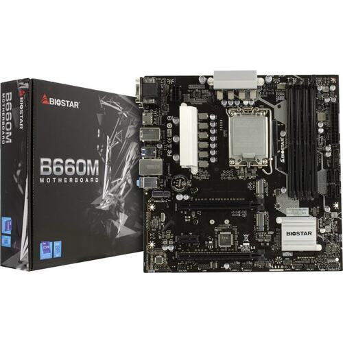 Материнская плата Socket LGA1700 Biostar B660MX-E PRO Ver. 6.0 4DDR4 MicroATX