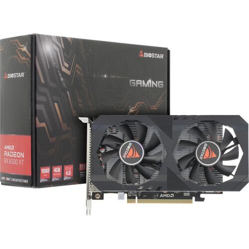 Игровая видеокарта Biostar VA65X6RA46 RADEON RX 6500 XT 4 Гб GDDR6