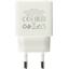 Зарядка USB-устройств от 220В BOROFONE BAS11A White USB Type A "мама" (10.5 Вт), вид сверху