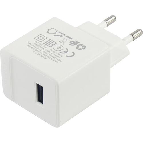 Зарядка USB-устройств от 220В BOROFONE BAS11A White USB Type A "мама" (10.5 Вт)