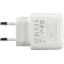 Зарядка USB-устройств от 220В BOROFONE BAS43A Set White USB Type C "мама" (20 Вт), вид сверху