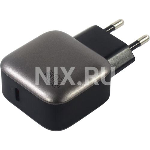 Зарядка USB-устройств от 220В BOROFONE BAS53A Black USB Type C "мама" (20 Вт)