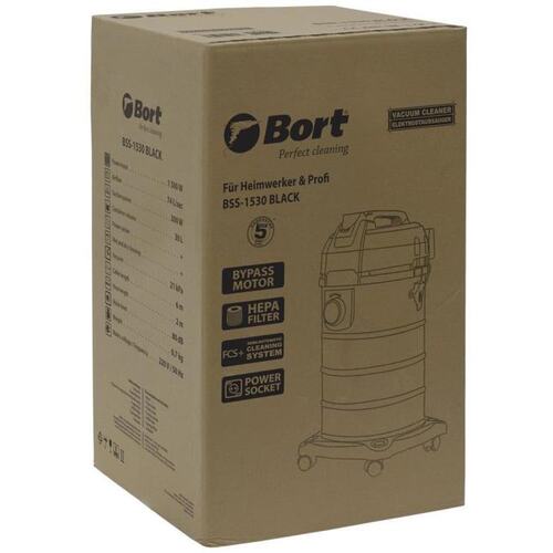 Строительный пылесос BSS-1530 BLACK 93412628 BORT