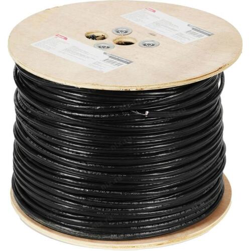 BU-COP-050-FTP-OUTDOOR Кабель сетевой Buro FTP 4 пары cat.5E solid 0.50мм Cu 305м черный outdoor стальной трос