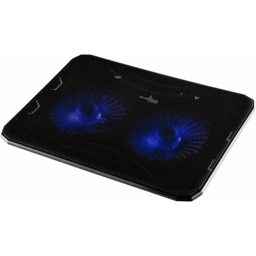 Подставка для ноутбука Buro BU-LCP156-B214 15.6"358x270x21мм 1xUSB 2x 140ммFAN 597г металлическая сетка/пластик черный