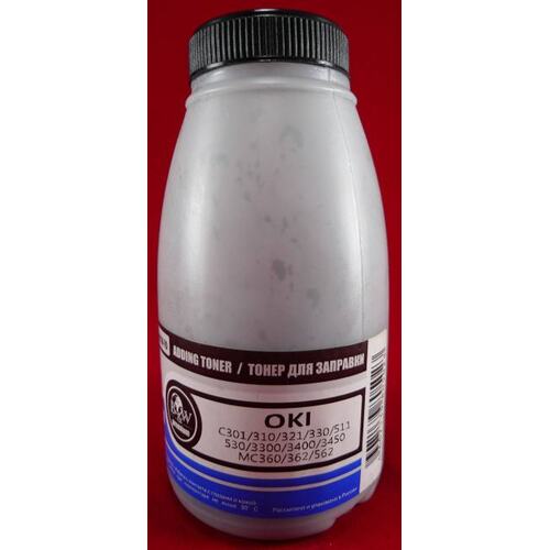 OPR-801K-70 Тонер OKI C301/310/321/330/511/530/3300/3400/3450, MC360/362/562 Black (фл. 70г) B&W Premium Tomoegawa