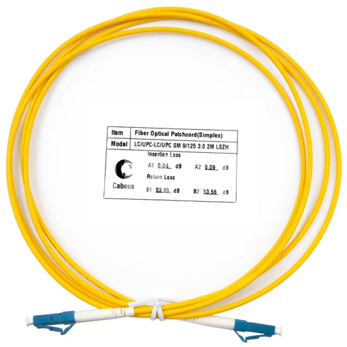 Патч-корд ВО Cabeus FOP(s)-9-LC-LC-2m