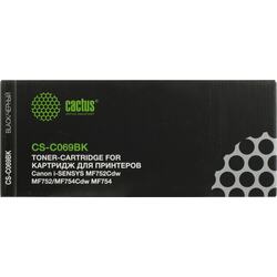 Картридж Cactus CS-C069BK Black для Canon i-SENSYS MF752/ MF754