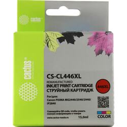 Картридж Cactus CS-CL446XL Color для Canon PIXMA MG2440/2540/2940 (восстановлен из б/у)