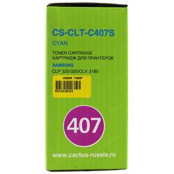Тонер-картридж Cactus CS-CLT-C407S Cyan для Samsung CLP-320/325, CLX-3185