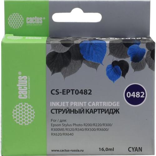 Картридж цветной (или контейнер с цветными чернилами) Cactus CS-EPT0482