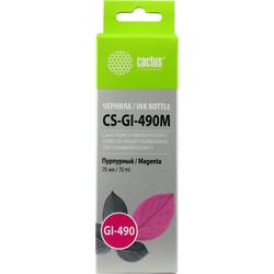 Чернила Cactus CS-GI-490M-70 Magenta для Canon Pixma G1400/G2400/G3400/G4400 (70мл)