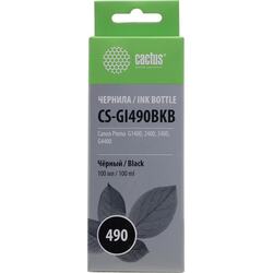 Чернила Cactus CS-GI490BKB Black для Canon Pixma G1400/2400/3400/4400 (100мл)