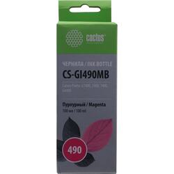 Чернила Cactus CS-GI490MB Magenta для Canon Pixma G1400/G2400/G3400/G4400 (100мл)