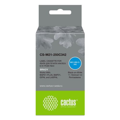 Кассета с лентой для печати этикеток Cactus CS-M21-250C342