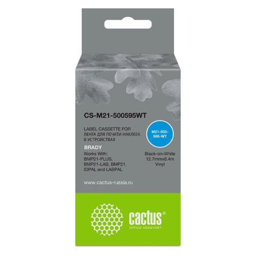 Кассета с лентой для печати этикеток Cactus CS-M21-500595WT