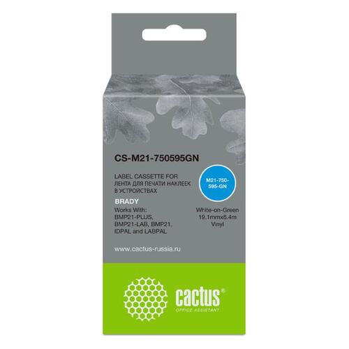 Кассета с лентой для печати этикеток Cactus CS-M21-750595GN