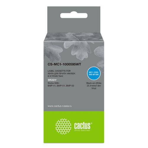 Кассета с лентой для печати этикеток Cactus CS-MC1-1000595WT