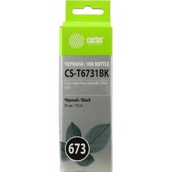 Чернила Cactus CS-T6731BK Black для Epson Inkjet Photo L800/L801/L810/L850 (70мл)