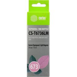 Чернила Cactus CS-T6736LM Light Magenta для Epson Inkjet Photo L800/L801/L810/L850 (70мл)