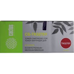 Картридж Cactus CS-TK5270Y Yellow для Kyocera Ecosys P6230cdn/M6230cidn/M6630cidn