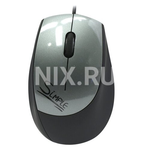 Проводная Мышь CBR Simple S4 Silver (USB 1.1, 3btn, 1000 dpi)