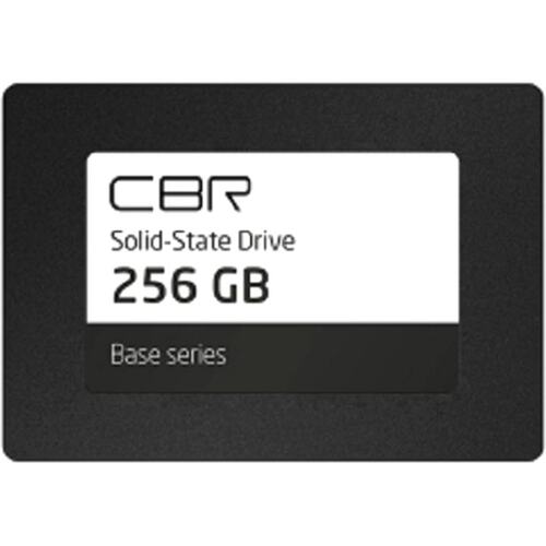 CBR SSD-256GB-2.5-BS24b,SSD-,серия "Base",256 GB,2.5",SATA III 6 Gbit/s,3D TLC NAND,R/W up to 550/500 MB/s,TBW (TB) 128