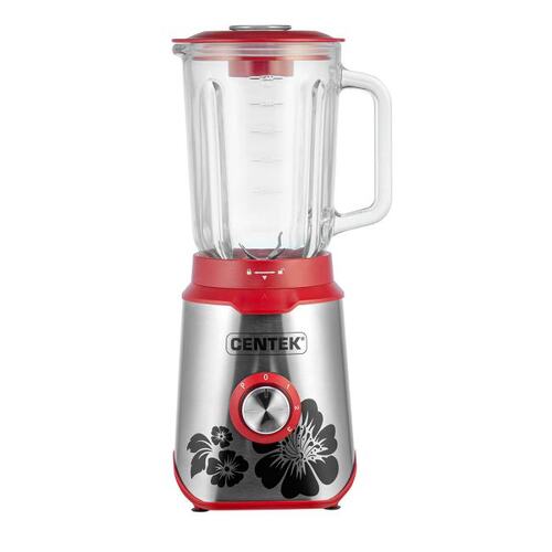 Стационарный блендер CENTEK CT-1327 сталь/красный