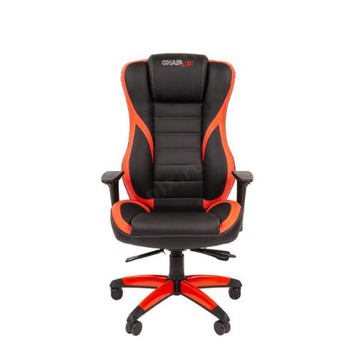 00-07053755 Игровое кресло Chairjet 22 черно-красный синхромех. рег.локти, слайдер