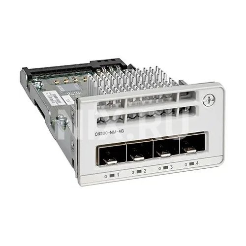 C9200-NM-4G CISCO Модуль интерфейсный CISCO Catalyst 9200 4x1Gb SFP Uplink Module, C9200-NM-4G=