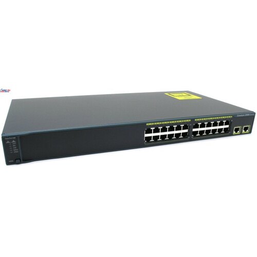 Cisco <WS-C2960-24TT-L> Неуправляемый коммутатор (2 x 1 Гбит/с + 24 x 100 Мбит/с)