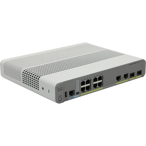 Cisco <WS-C2960CX-8TC-L> Управляемый коммутатор (10 x 1 Гбит/с, 2 x SFP)