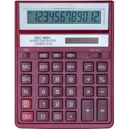 Карманный калькулятор Citizen SDC-888XRD