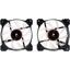 Вентилятор для корпуса Corsair Air AF120 LED Red Quiet Edition Twin Pack (CO-9050016-RLED), вид спереди