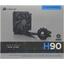   Corsair H90 140mm (CW-9060013-WW) LGA1366/LGA2066/2011/LGA1200/115x/AM3+/AM2/sTRX4/TR4/WRX8 35 1500/, 3-pin  ,  