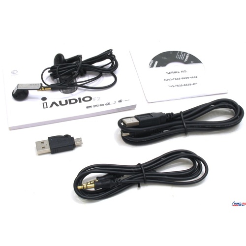 Аудиоплеер 1.3" (3.3 см) Cowon iAUDIO F2 2 Гб FM-тюнер Черный