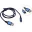 Кабель Lightning Crown Micro CMCU-3103L Blue кабель в оплетке 1 м., вид основной