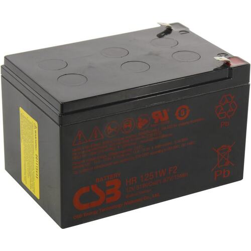 Аккумулятор для ИБП (батарея для UPS) CSB HR 1251W F2 12В 12.75 Ач